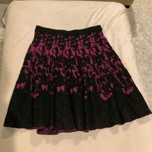 Grace Elements Black fuchsia M skirt Coquette Scandi Cottagecore Normcore